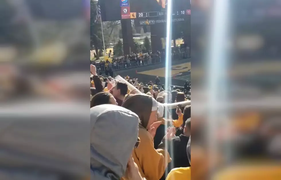 WATCH: Wyoming Cowboy Fans Just Set a Record for Cup Stacking