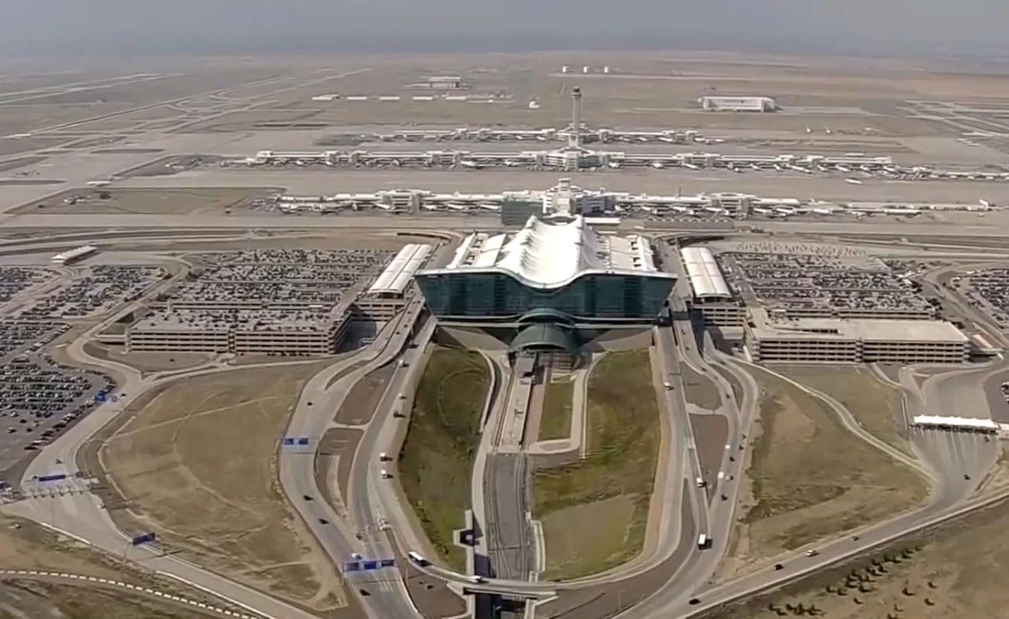 denver airport aerial view