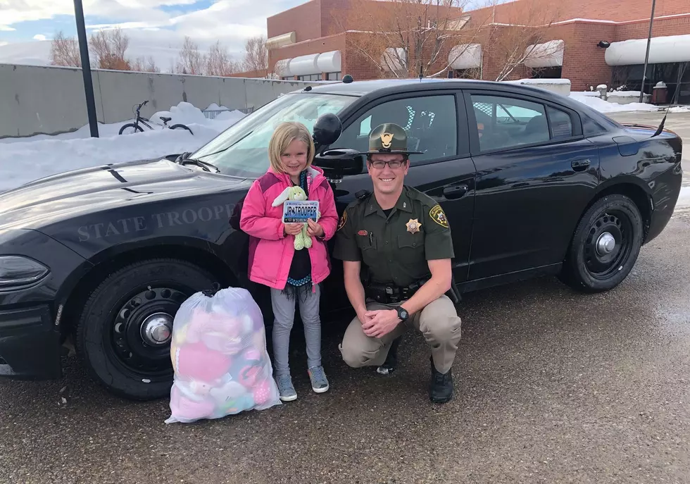 Wyoming Girl Donates Her Stuffed Animals to Highway Patrol