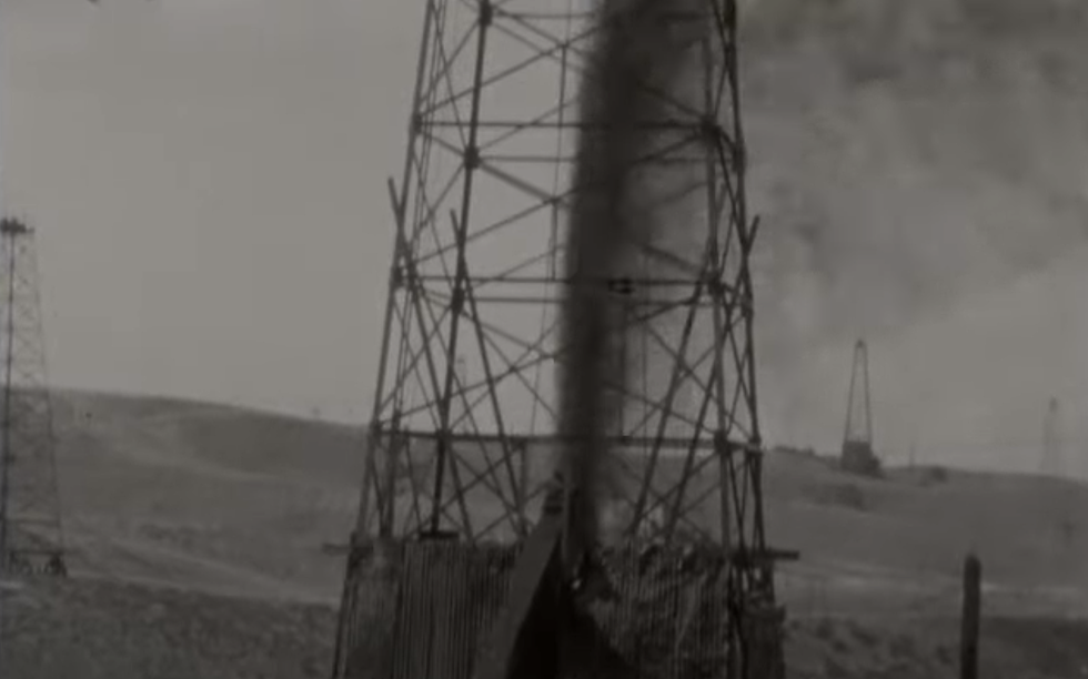 Old School Video Shows Oil Drilling North of Casper 100 Years Ago