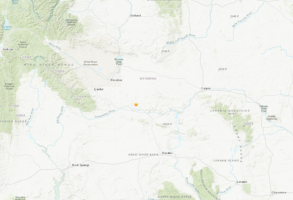 Minor Earthquake Recorded Just West of Casper Sunday Morning