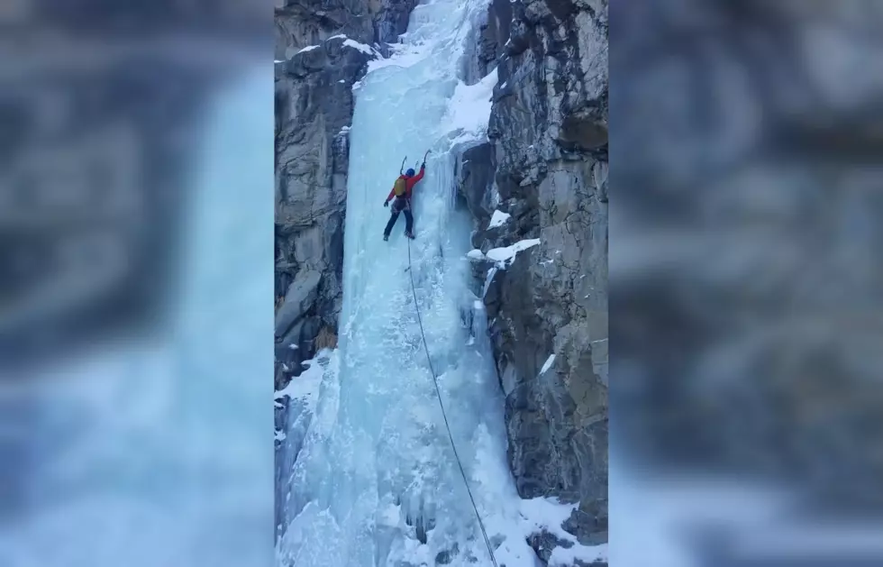 Let’s Watch Brave Souls Ice Climb the South Fork Near Cody
