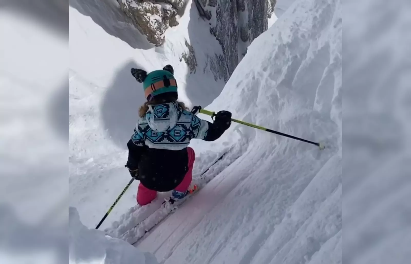 Watch a 10-Year-Old Ski Jackson Hole's Legendary Corbets Couloir