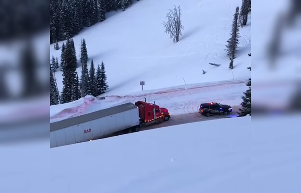 Watch This Wyoming Sheriff Pull a Semi Over Teton Pass