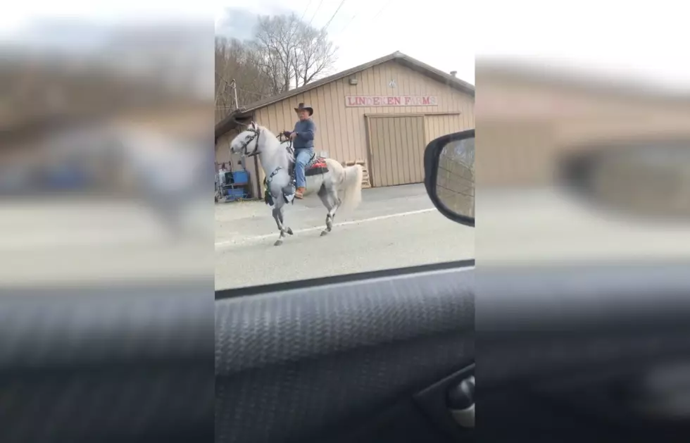 Cowboy Schools Drivers on the Proper Way to Merge into Traffic