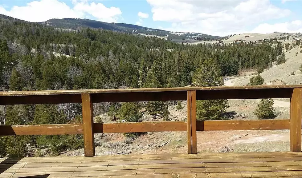 Watch Elk, Deer and Bear from this Dubois, Wyoming Log Cabin