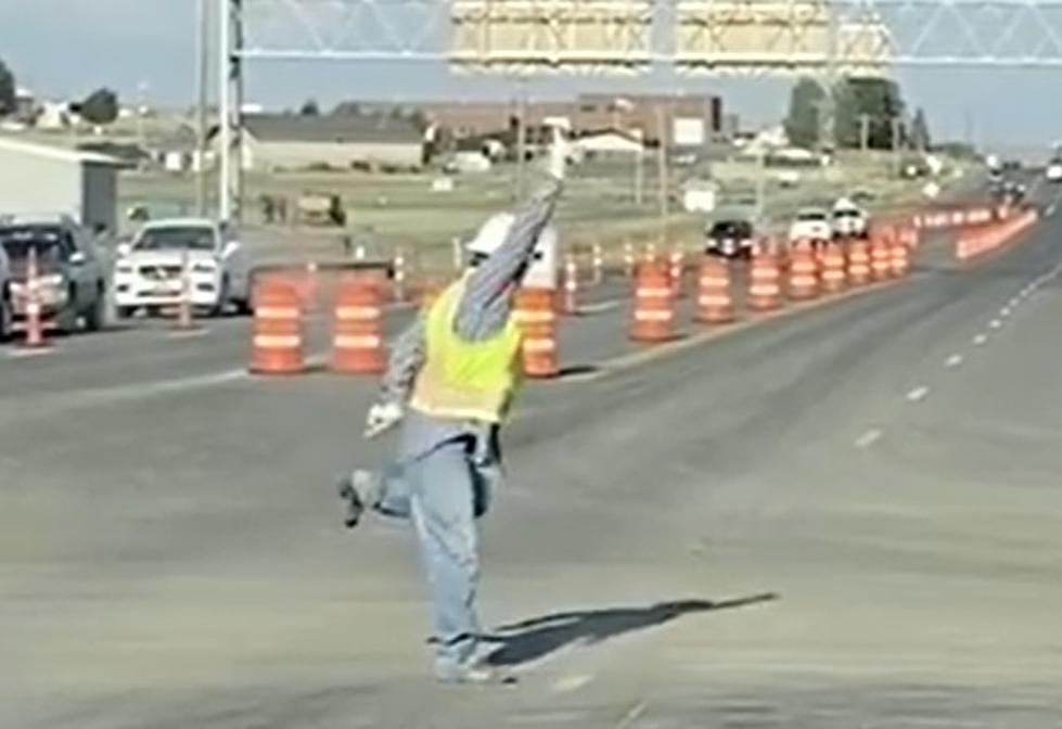 Cody Construction Worker Brings Joy To All With His Dance Moves