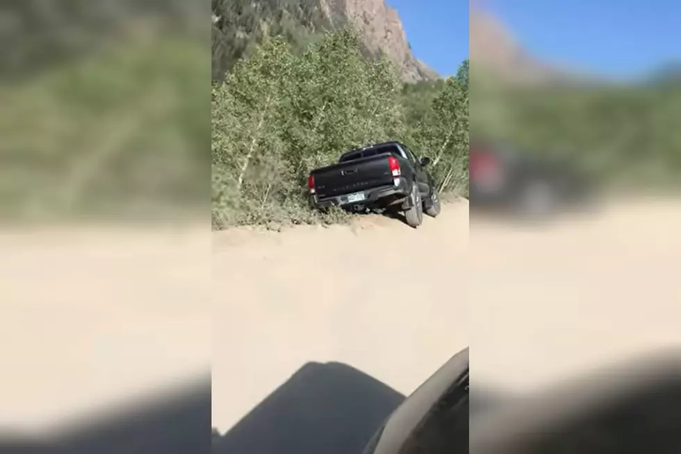 Watch a Colorado Truck Come THIS Close to Going Over a Huge Cliff
