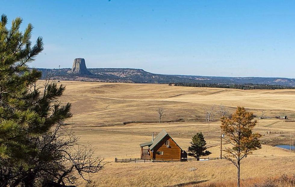 Check Out a Dozen Pics of a Log Cabin with Devil’s Tower Views