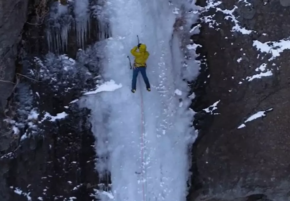 Would You Climb These Ice Falls Outside of Cody, Wyoming?