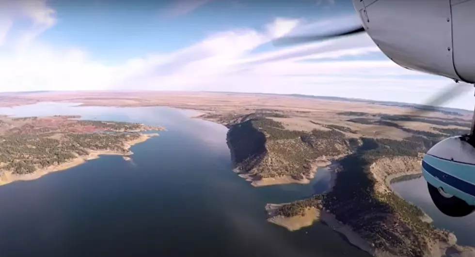 WATCH: Amazing Aerial View Of Douglas to Glendo