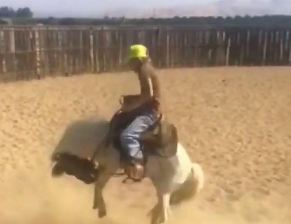 WATCH: 9 Year Old Cowgirl Georgia Rides Crazy Alice The Pony