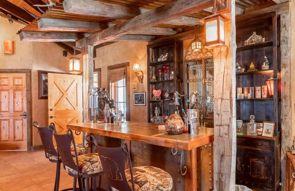 10 Pics of a Wyoming Log Cabin with its Own Saloon Nearby