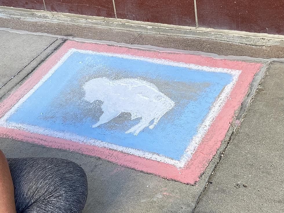 Sidewalk Chalk Artist Show Up In Downtown Casper