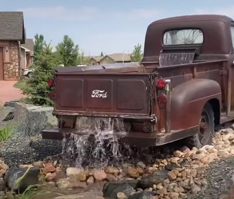 This Incredible Fountain Was Made From A 1949 Vintage Ford Truck