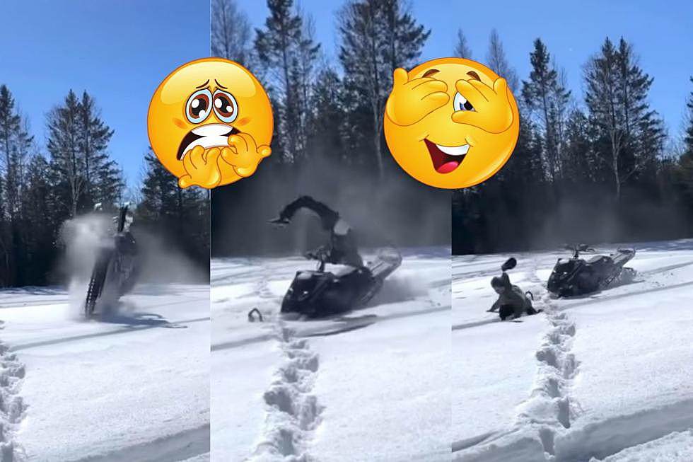 WATCH: A Crazy Snowmobiler Fails To Land A Dangerous Move