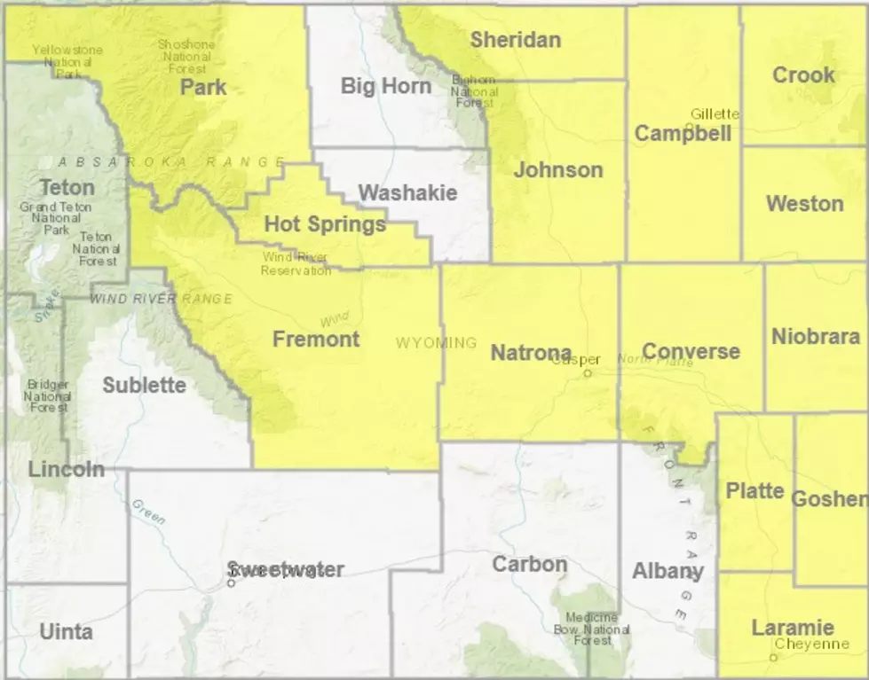14 Of Wyoming's 23 Counties Are Now Under A Fire Ban