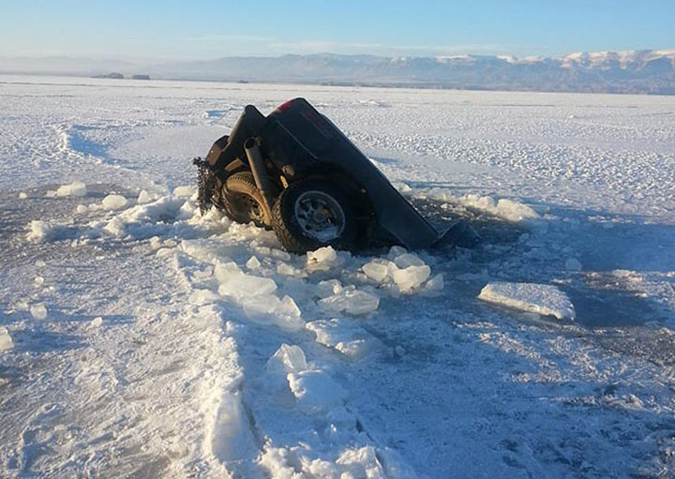Truck Falls Through Ice At Boysen Reservoir [PHOTOS]