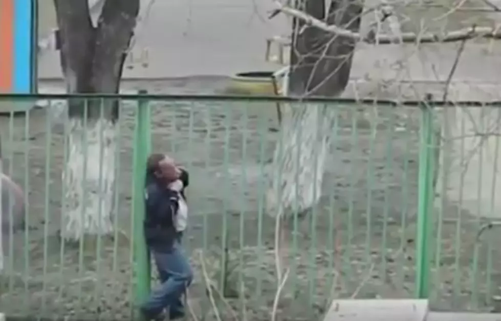 A Drunk Takes on a Fence and Gets Schooled in the Most Hilarious Way! [VIDEO]