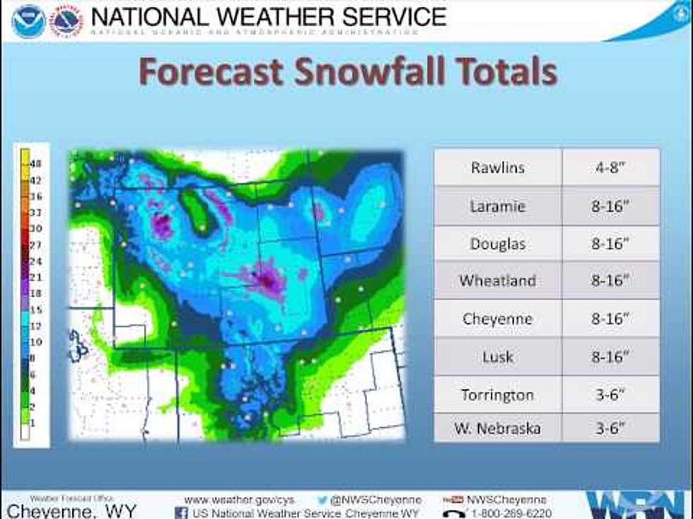 8-16 Inches Of Snowfall Possible In Southeast Wyoming