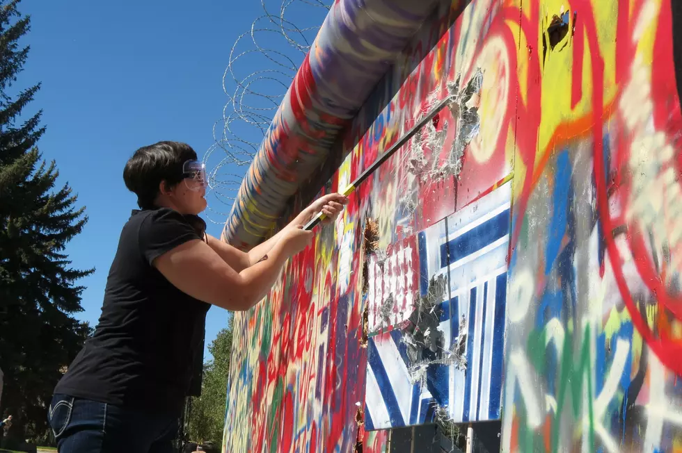 Mock Berlin Wall Torn Down At University of Wyoming [VIDEO]