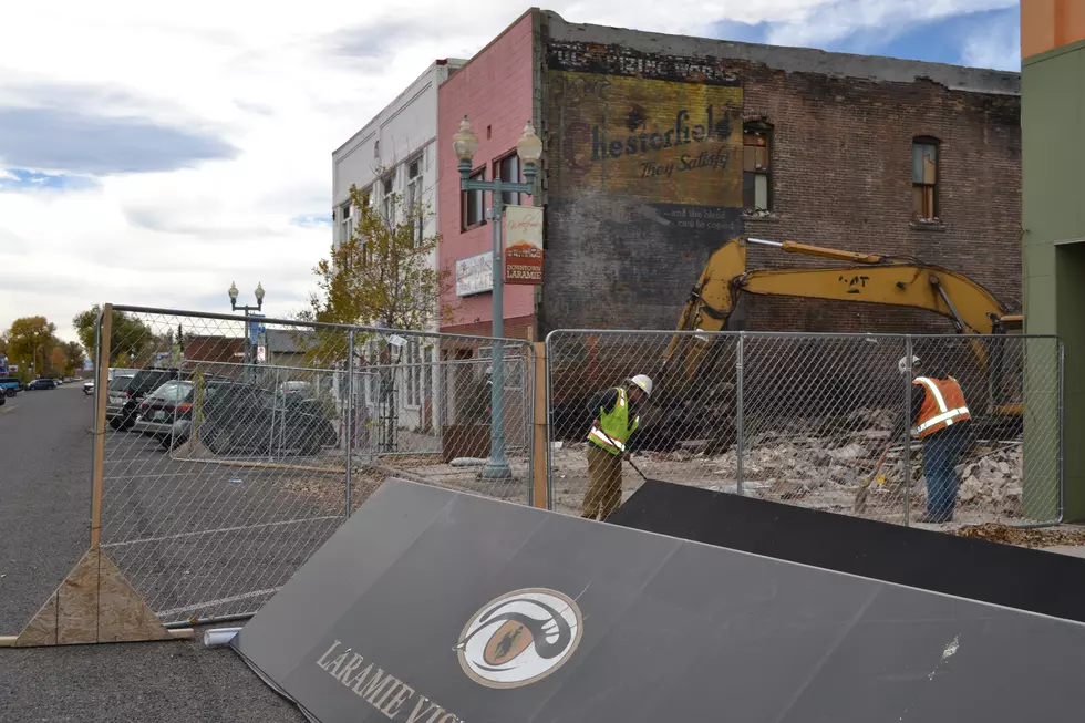 Burned Building Torn Down And Reveals Old Advertisement 