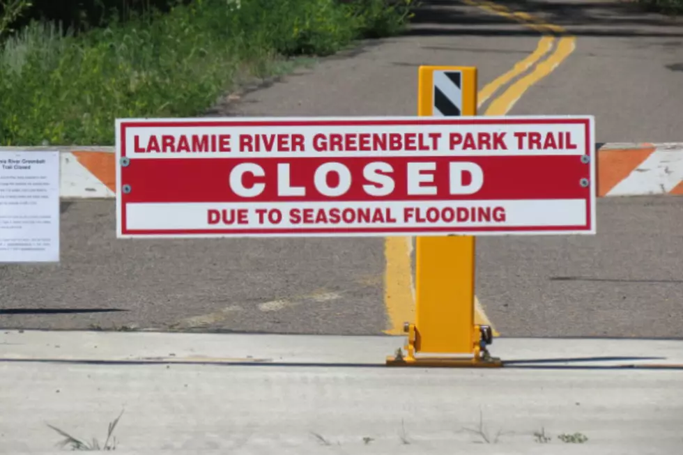 The Laramie River is Under a Flood Warning