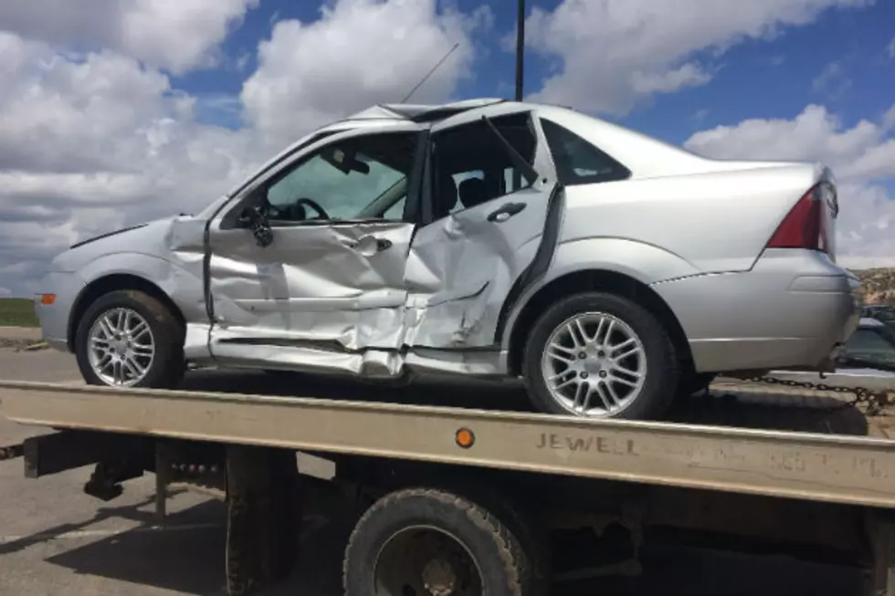 Three Injured in Crash Near Walmart [PHOTOS]