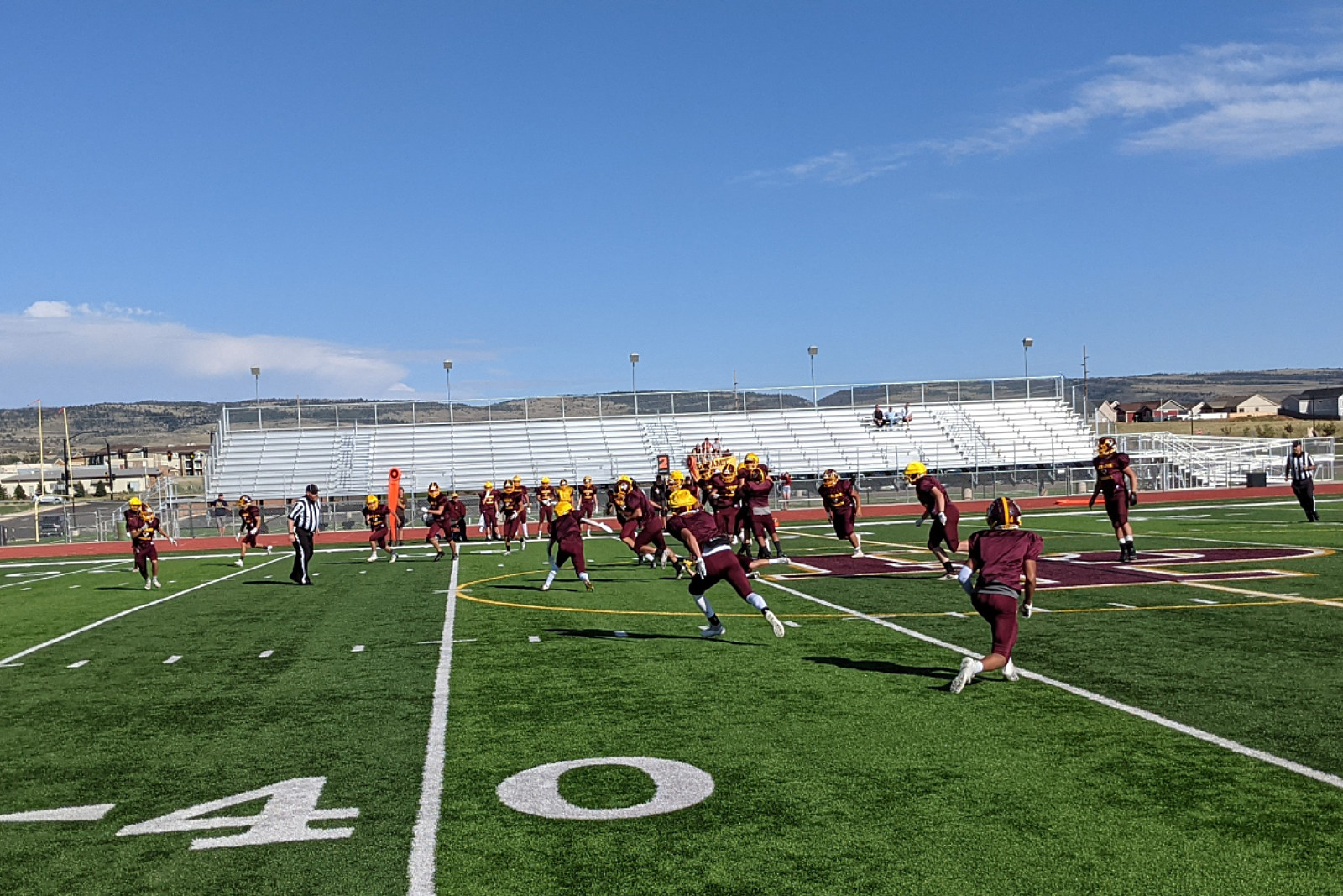 LHS football scores first points of its season against Sheridan, Laramie  High