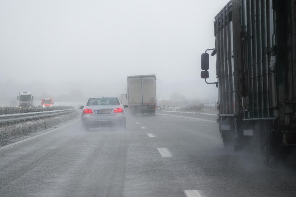 Wyoming Highway Patrol Car Crushed By Semi In The Wind [WATCH]