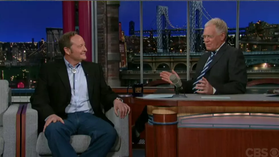 Montana Governor Brian Schweitzer Appears On Late Night With David Letterman