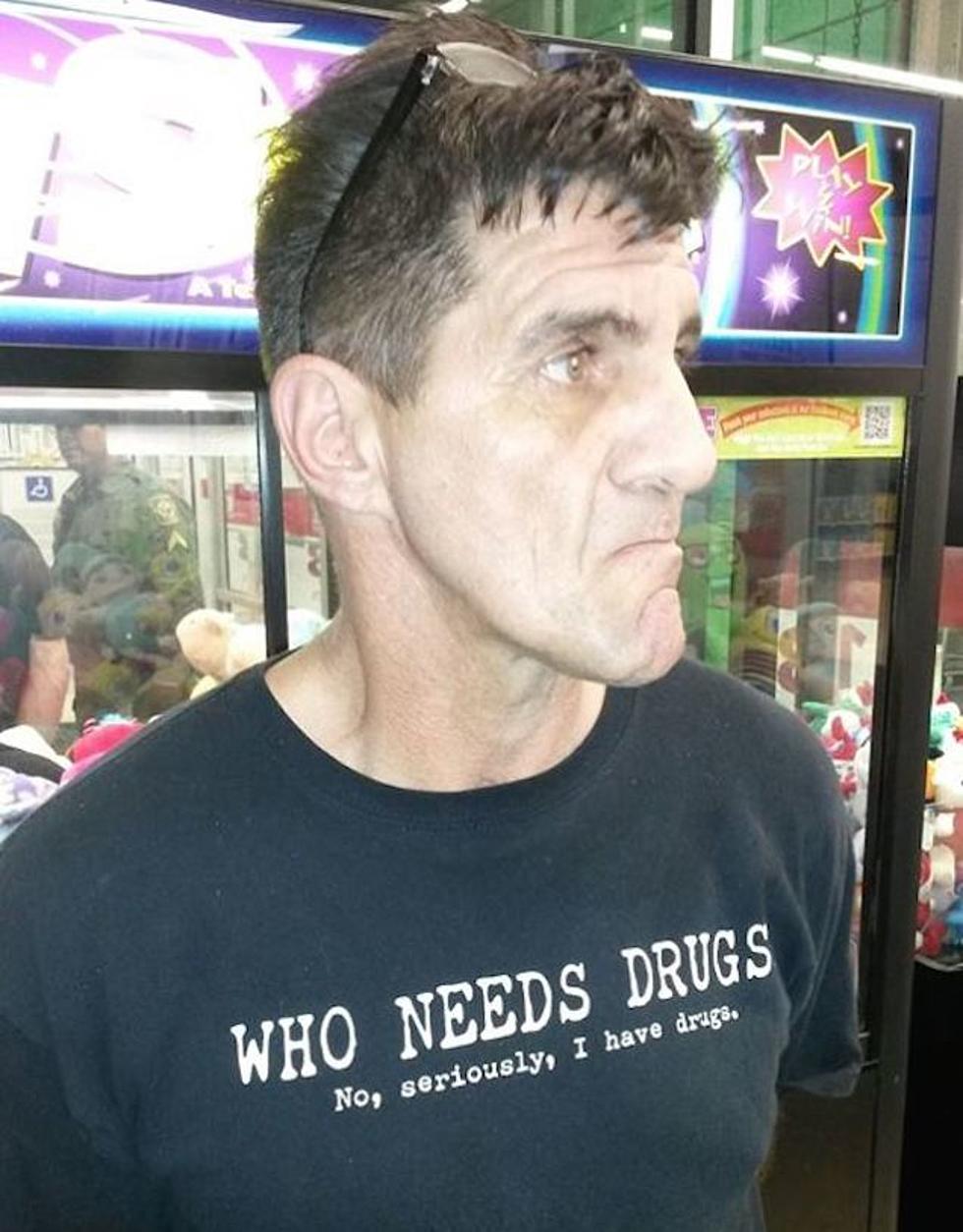 Dude Wearing ‘I Have Drugs’ Shirt Arrested For Possession