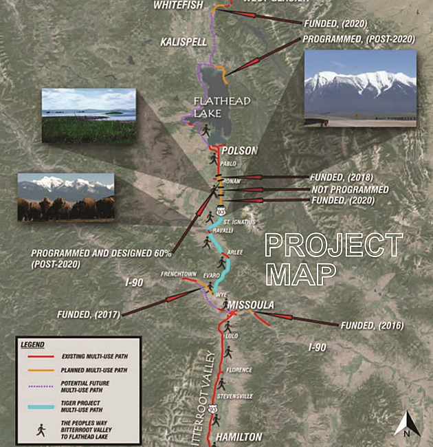 Proposed Bike, Walk, Run Path on Highway 93