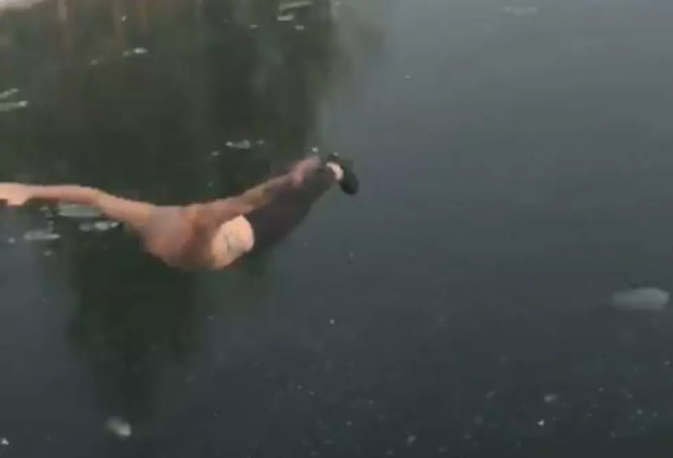 Watch Missoulian Take Icy Plunge Off Maclay Bridge