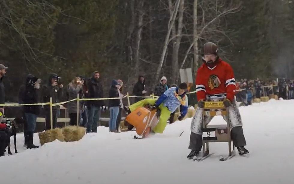 How to Cure Cabin Fever in Montana? With Barstool Ski Races