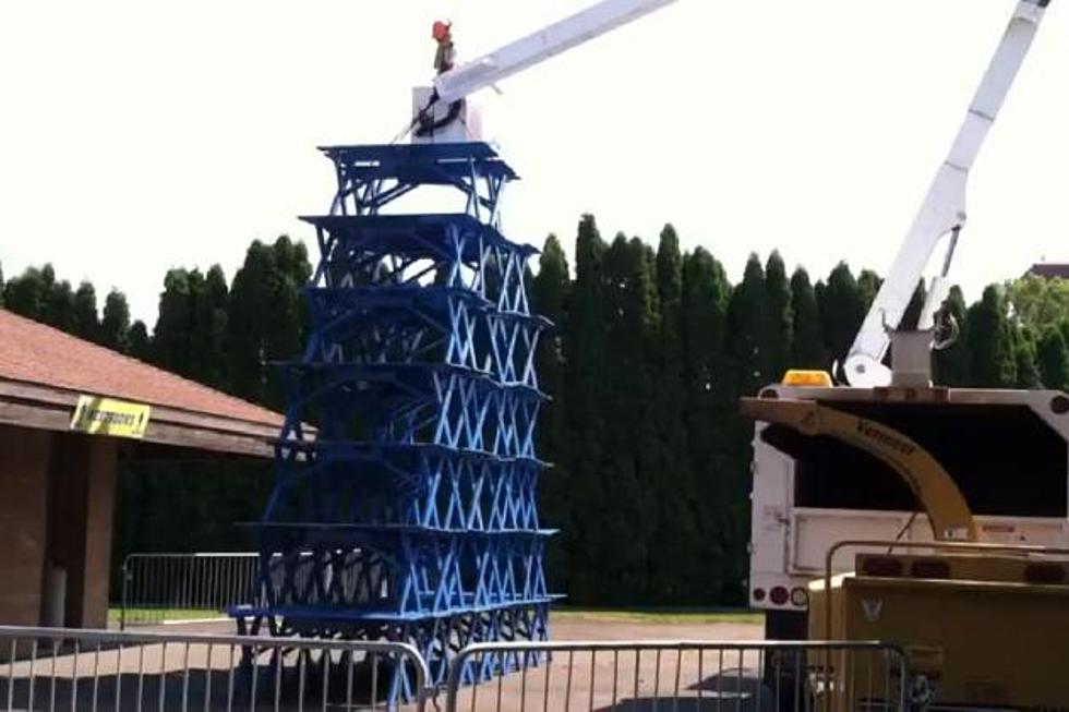 Mysterious Picnic Table Stackers Strike Again