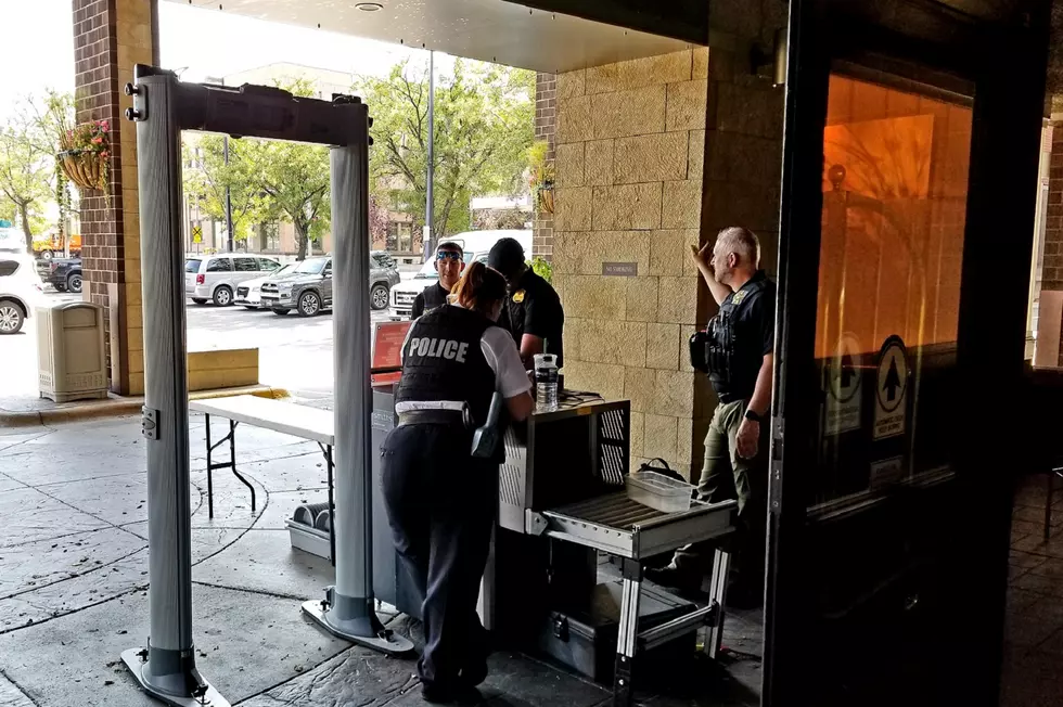 Security at the Double Tree for the POTUS