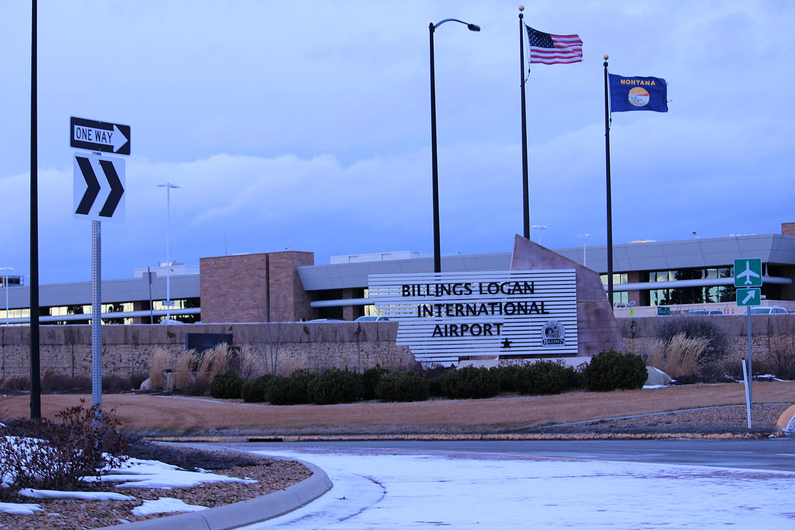 Billings To Dallas Service Begins At LIA   BILLINGS AIRPORT WINTER 