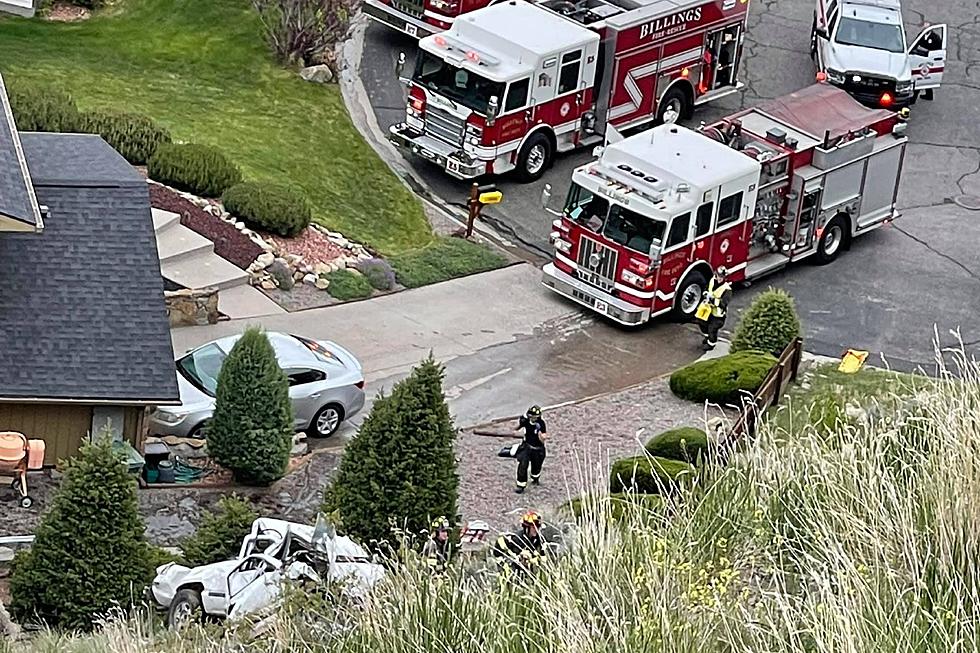 Vehicle Nearly Hits Billings House After Crash, Zimmerman Trail Closed (PHOTOS)