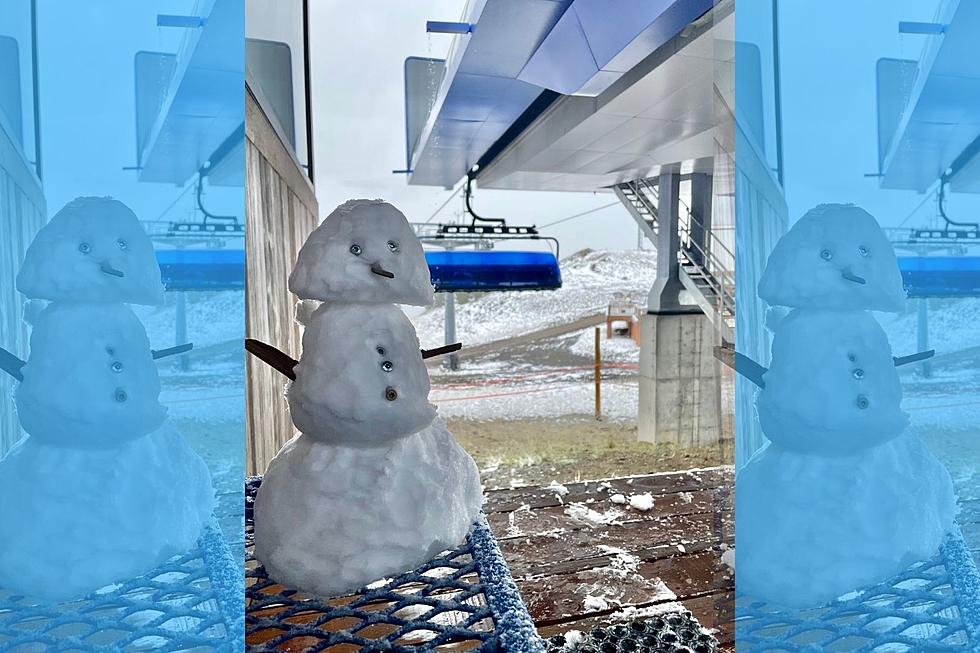 White Stuff in Montana, First Snowman of Season in Big Sky