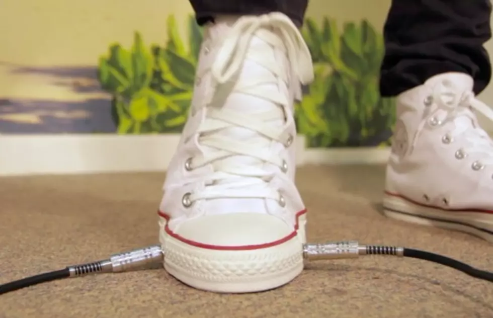 Converse made a shoe with guitar pedal built in