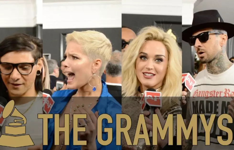 Watch Nick Major chat with Sonny Moore, Blink-182, Katy Perry, Halsey, more on Grammys red carpet