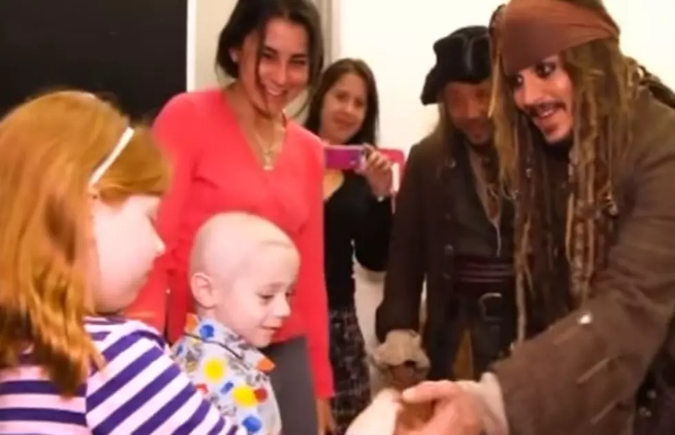 Johnny Depp surprises hospitalized children as Jack Sparrow—watch