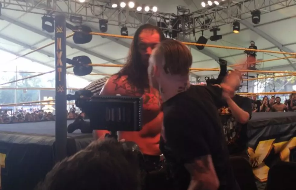 Watch Slipknot&#8217;s Corey Taylor Slap WWE NXT&#8217;s Baron Corbin at Aftershock Festival