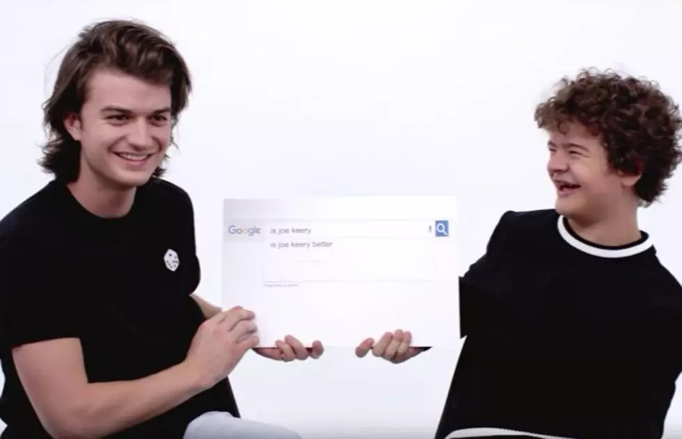 Stranger Things&#8217; Joe Keery, Gaten Matarazzo answer your most-Googled questions about them—watch