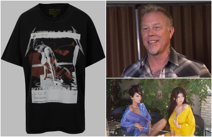 James Hetfield speaks out on Kendall & Kylie's Metallica T-shirt: “Show  some respect”
