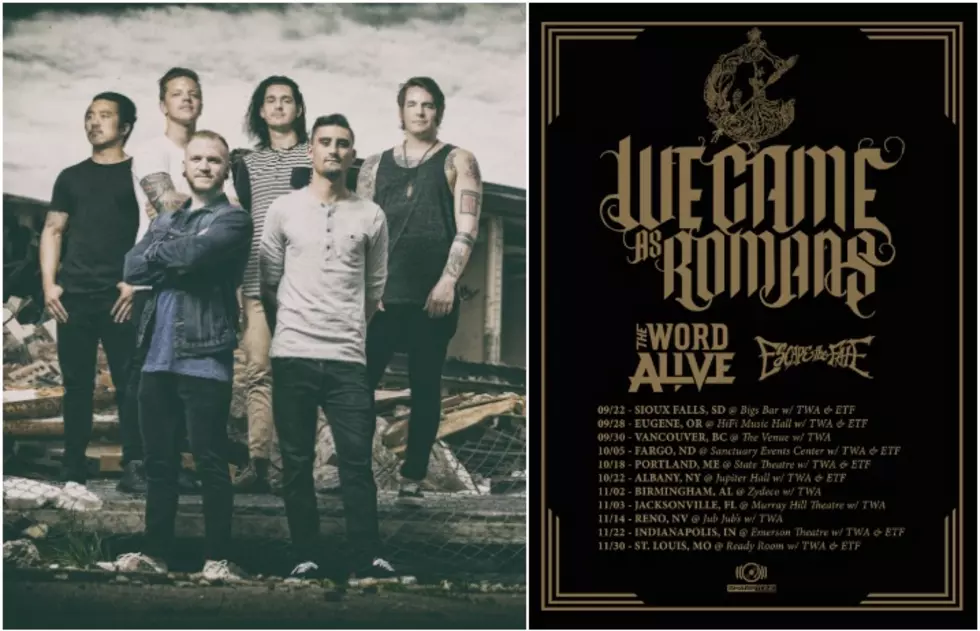 We Came As Romans announce fall tour dates with the Word Alive, Escape The  Fate