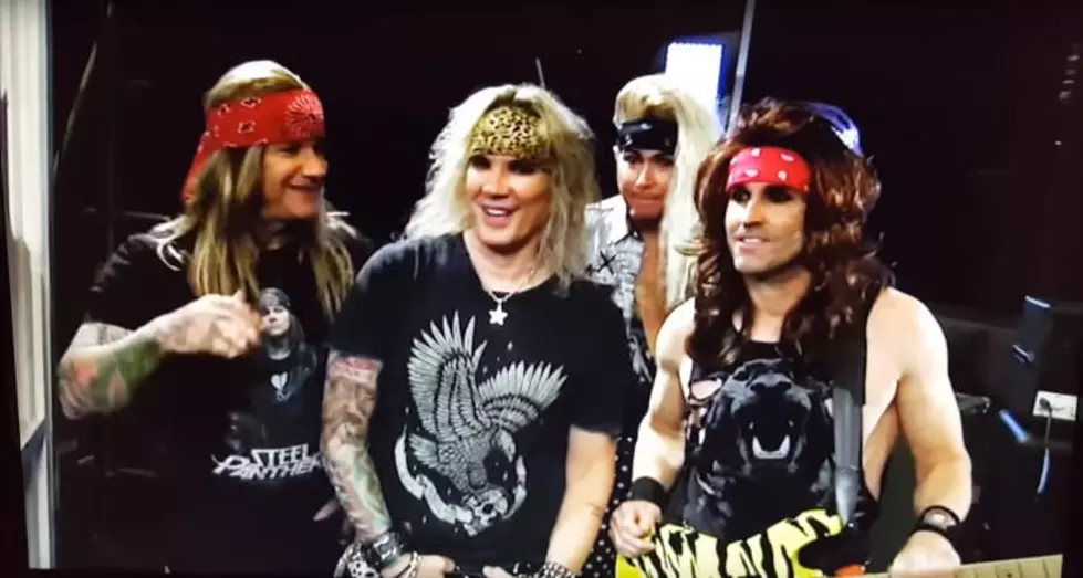 Steel Panther mistakenly show up to Steelers vs. Panthers football game