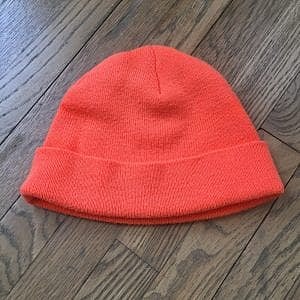 Heart Attack Man orange beanie