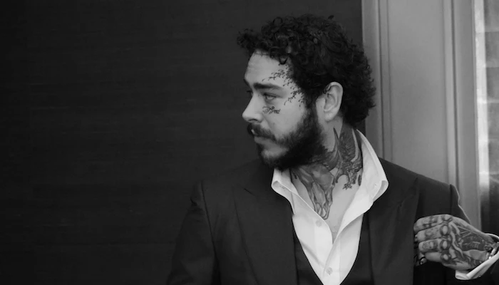Post Malone Gets Bloody Saw Tatted On His Face  Urban Islandz